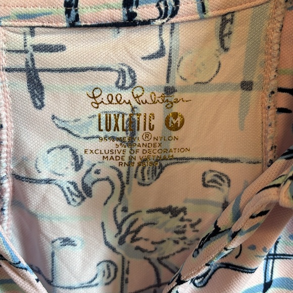 Lilly Pulitzer Luxletic Martina UPF polo tank. - Picture 5 of 9